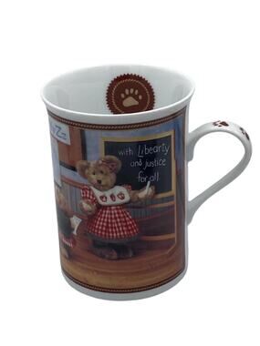 Danbury Mint Vintage Boyds Bear Collector Mugs "Learnin About Libearty"